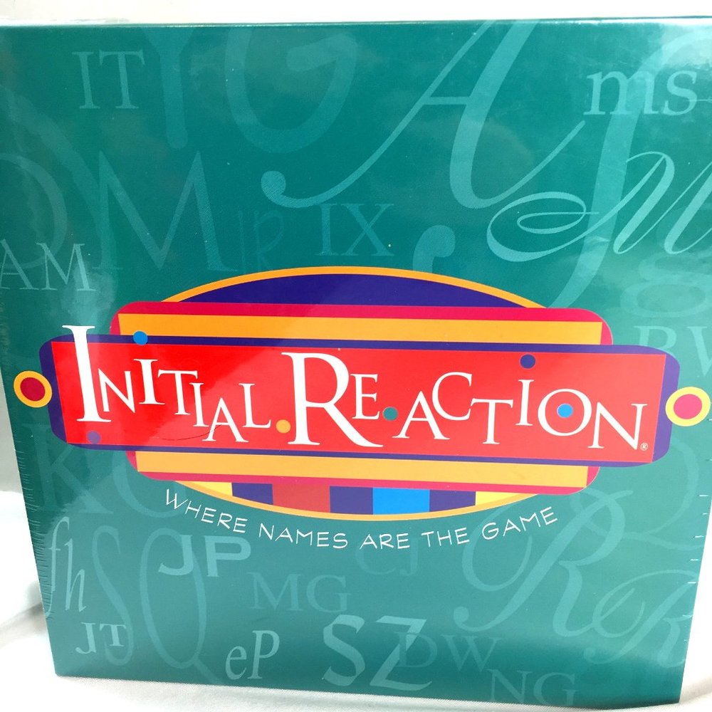 Initial Reaction Where The Names Are The Game Adult Board Game